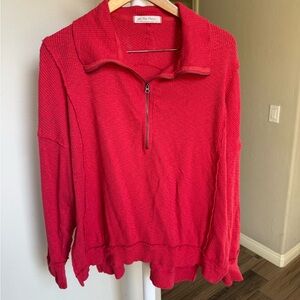 Free People We The Free Walk Away Tunic Women’s Size XS Red